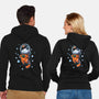 Catstronaut-unisex zip-up sweatshirt-DoOomcat