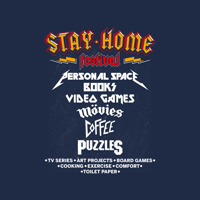 Stay Home Festival-none non-removable cover w insert throw pillow-mekazoo