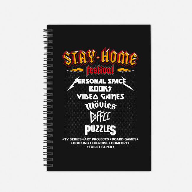 Stay Home Festival-none dot grid notebook-mekazoo