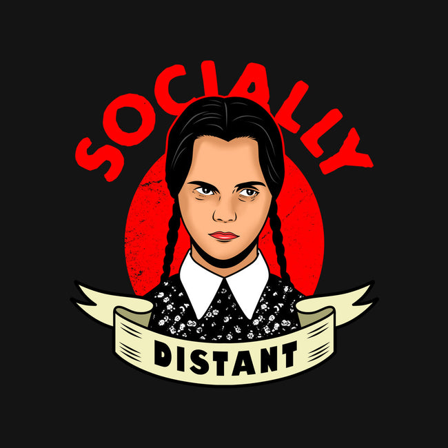 Socially Distant Girl-womens v-neck tee-Boggs Nicolas
