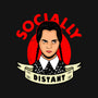 Socially Distant Girl-womens v-neck tee-Boggs Nicolas