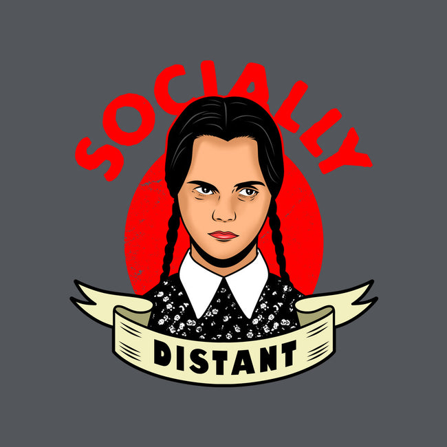 Socially Distant Girl-womens v-neck tee-Boggs Nicolas