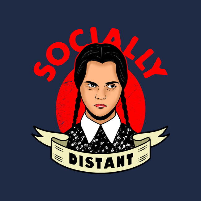 Socially Distant Girl-none removable cover w insert throw pillow-Boggs Nicolas