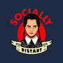 Socially Distant Girl-womens v-neck tee-Boggs Nicolas