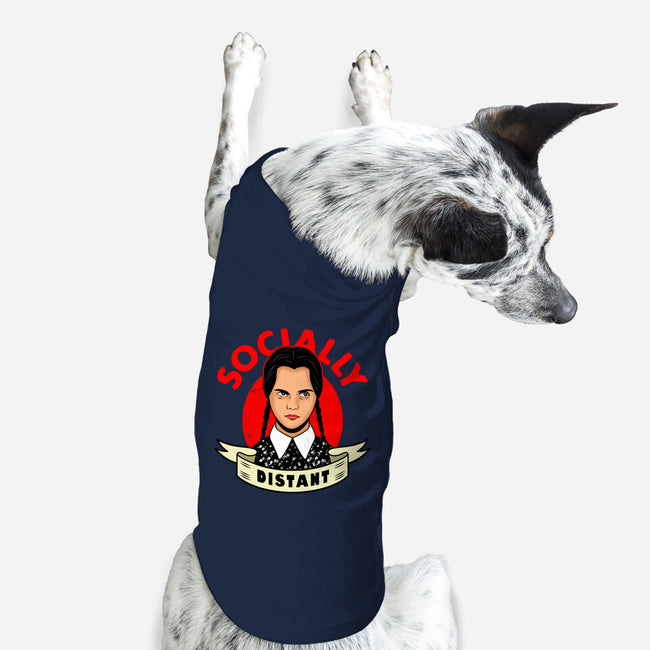 Socially Distant Girl-dog basic pet tank-Boggs Nicolas