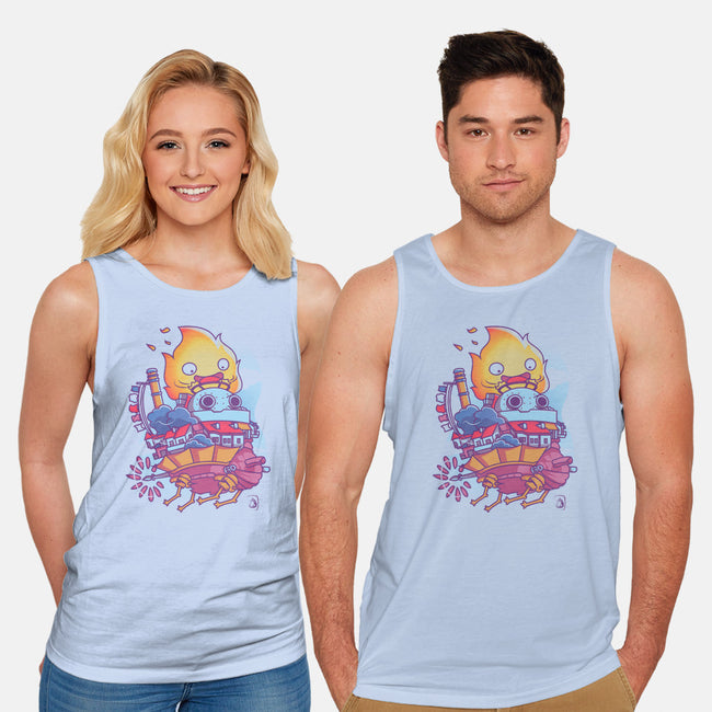 Driver On Fire-unisex basic tank-Donnie