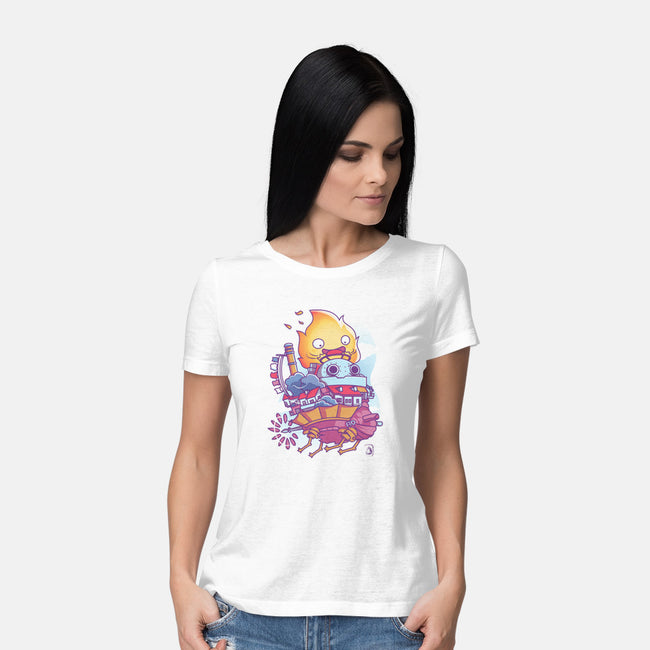 Driver On Fire-womens basic tee-Donnie