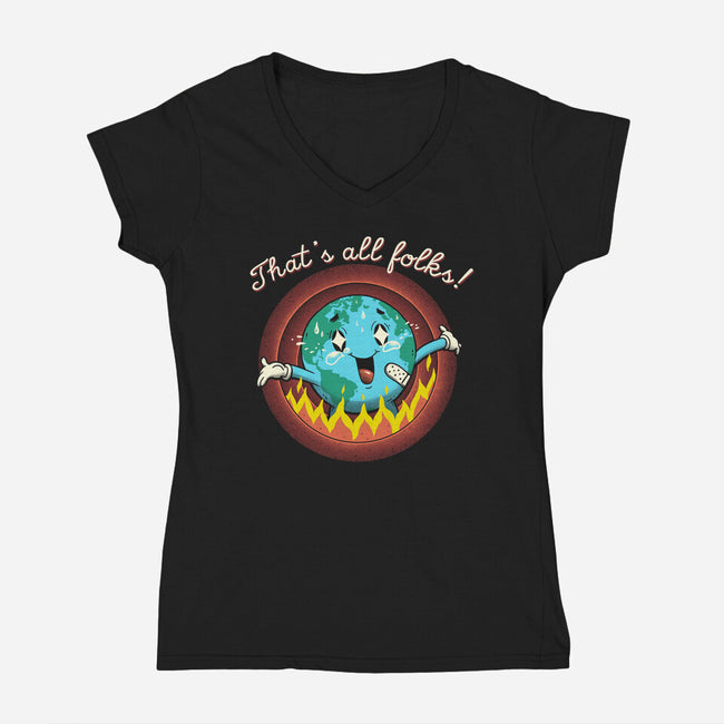 Show's Over-womens v-neck tee-vp021