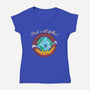 Show's Over-womens v-neck tee-vp021