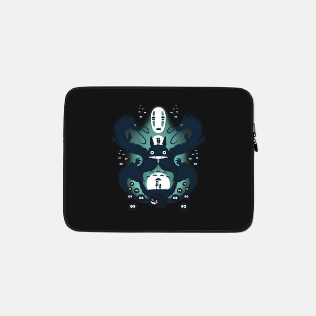 The Neighbor and The Spirit-none zippered laptop sleeve-thewizardlouis