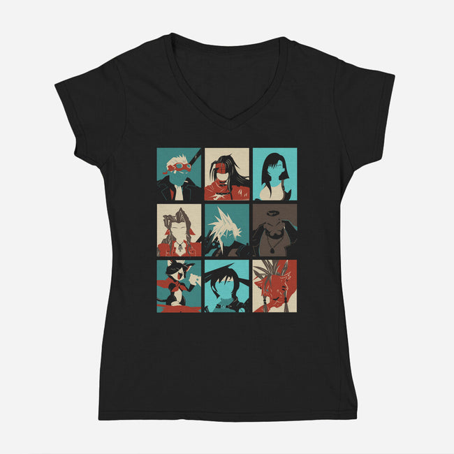 Final Pop-womens v-neck tee-Donnie