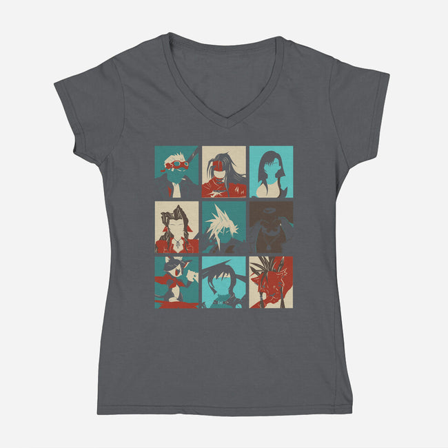 Final Pop-womens v-neck tee-Donnie
