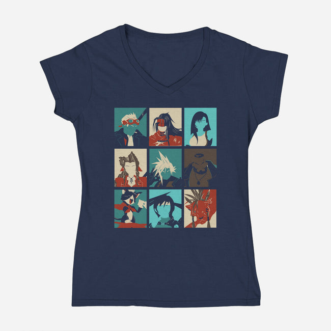 Final Pop-womens v-neck tee-Donnie