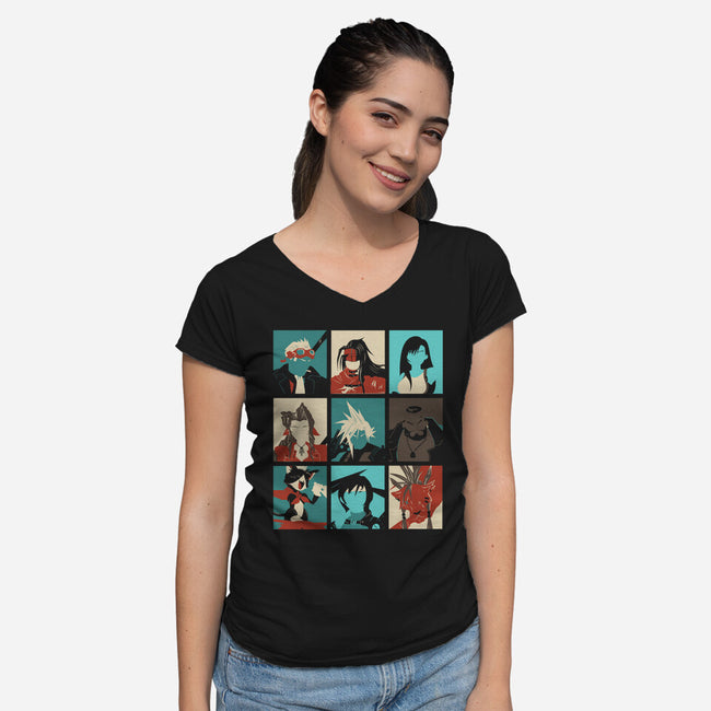 Final Pop-womens v-neck tee-Donnie