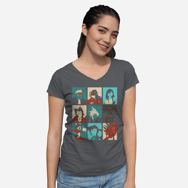 Final Pop-womens v-neck tee-Donnie