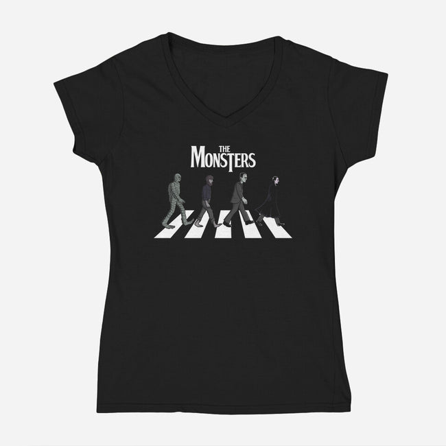 The Monsters-womens v-neck tee-jasesa
