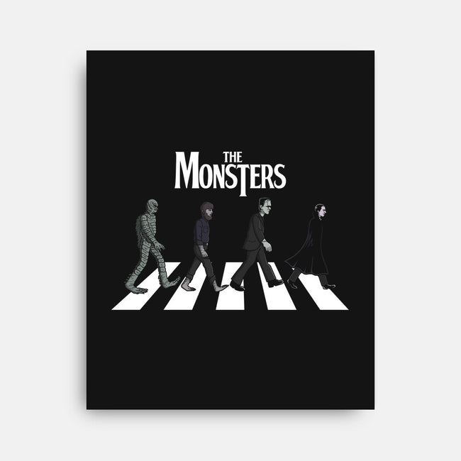 The Monsters-none stretched canvas-jasesa