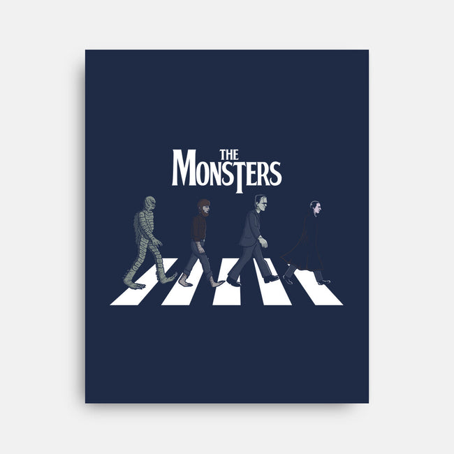 The Monsters-none stretched canvas-jasesa