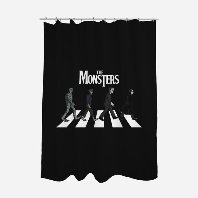 The Monsters-none polyester shower curtain-jasesa
