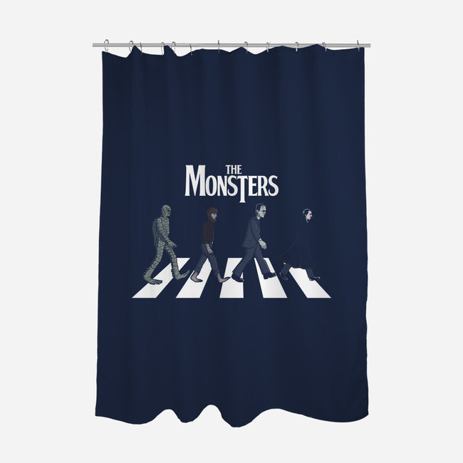 The Monsters-none polyester shower curtain-jasesa
