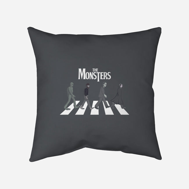 The Monsters-none removable cover w insert throw pillow-jasesa
