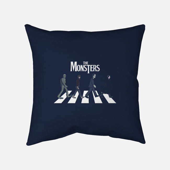 The Monsters-none removable cover w insert throw pillow-jasesa