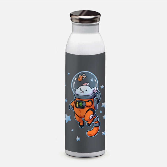 Catstronaut-none water bottle drinkware-DoOomcat