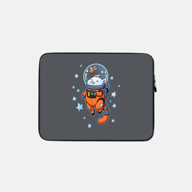 Catstronaut-none zippered laptop sleeve-DoOomcat