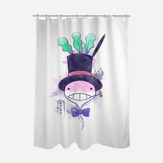 Turnip In Watercolor-none polyester shower curtain-Donnie