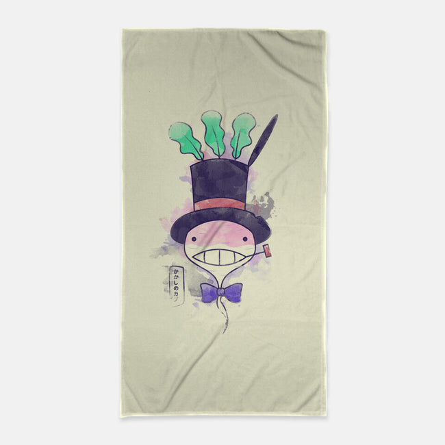 Turnip In Watercolor-none beach towel-Donnie