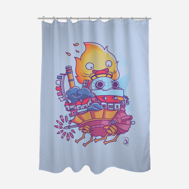 Driver On Fire-none polyester shower curtain-Donnie