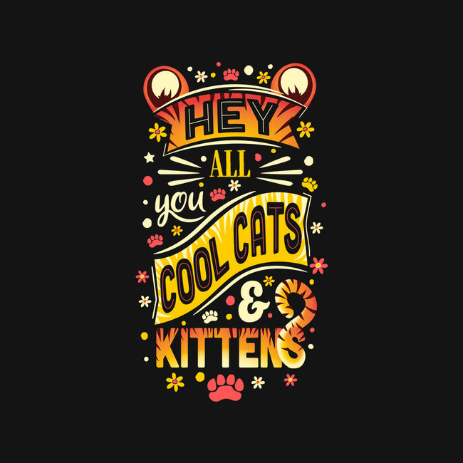 Cool Cats & Kittens-none polyester shower curtain-MoniWolf