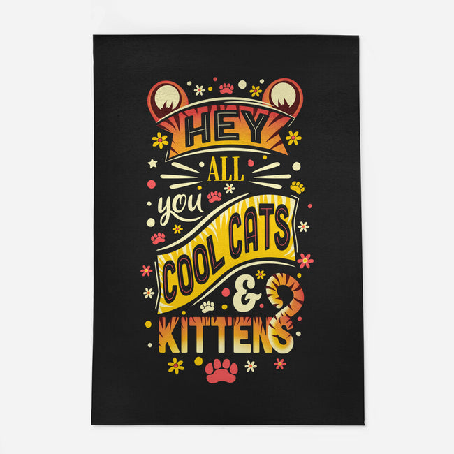 Cool Cats & Kittens-none outdoor rug-MoniWolf