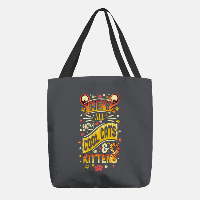 Cool Cats & Kittens-none basic tote-MoniWolf