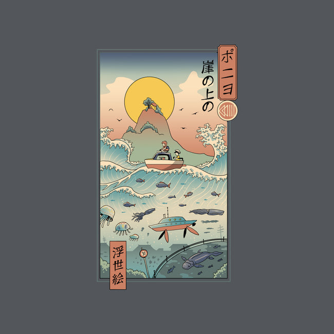 Ukiyo-E By The Sea-unisex kitchen apron-vp021