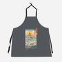 Ukiyo-E By The Sea-unisex kitchen apron-vp021