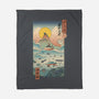 Ukiyo-E By The Sea-none fleece blanket-vp021