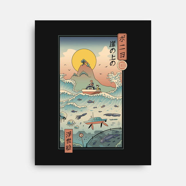 Ukiyo-E By The Sea-none stretched canvas-vp021