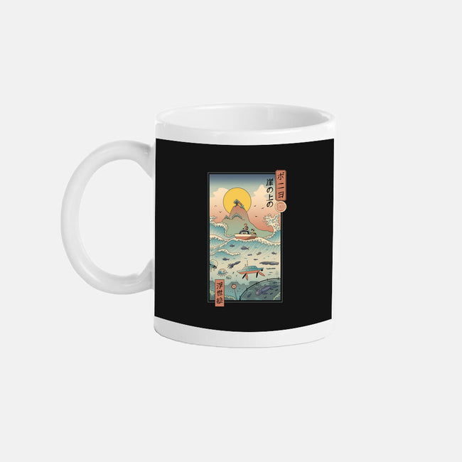 Ukiyo-E By The Sea-none glossy mug-vp021