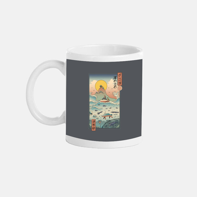 Ukiyo-E By The Sea-none glossy mug-vp021
