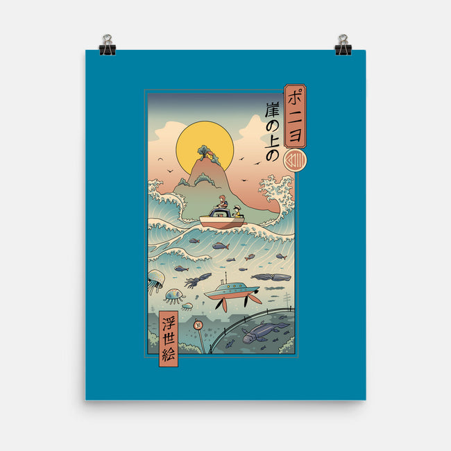 Ukiyo-E By The Sea-none matte poster-vp021