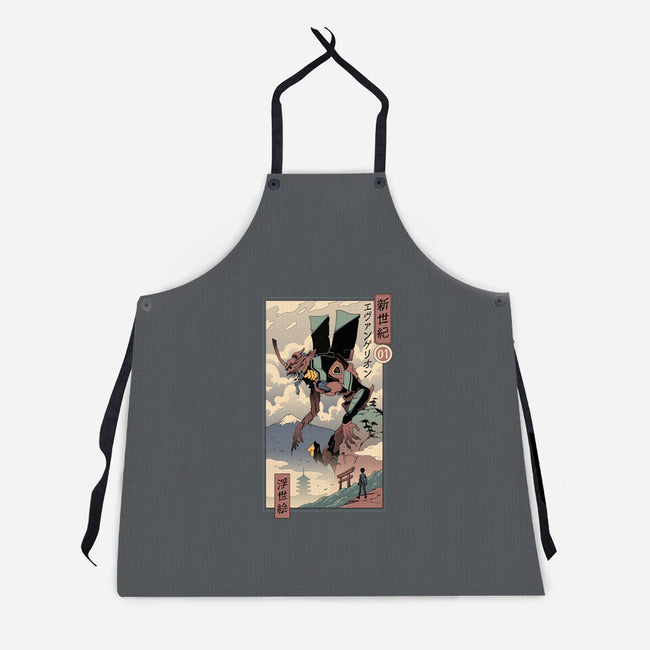 Eva Ukiyo-E-unisex kitchen apron-vp021