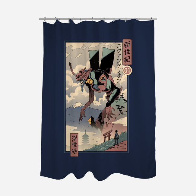 Eva Ukiyo-E-none polyester shower curtain-vp021