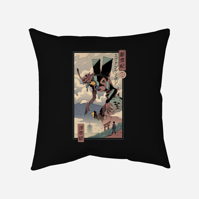 Eva Ukiyo-E-none removable cover w insert throw pillow-vp021