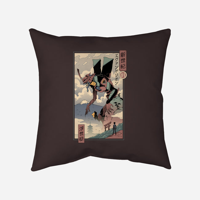 Eva Ukiyo-E-none removable cover w insert throw pillow-vp021