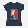 Honk 4 President-womens v-neck tee-zody