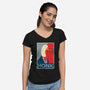 Honk 4 President-womens v-neck tee-zody