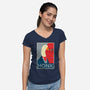 Honk 4 President-womens v-neck tee-zody