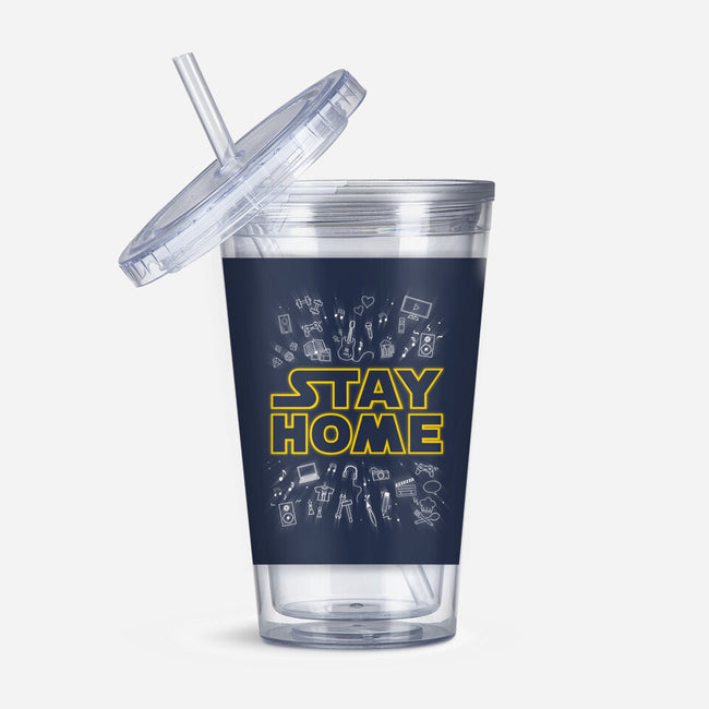 Stay Home-none acrylic tumbler drinkware-Getsousa!