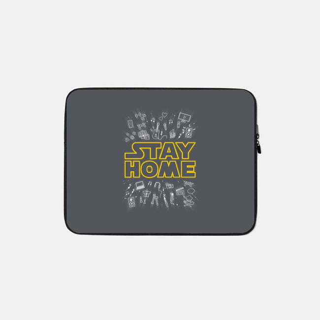 Stay Home-none zippered laptop sleeve-Getsousa!